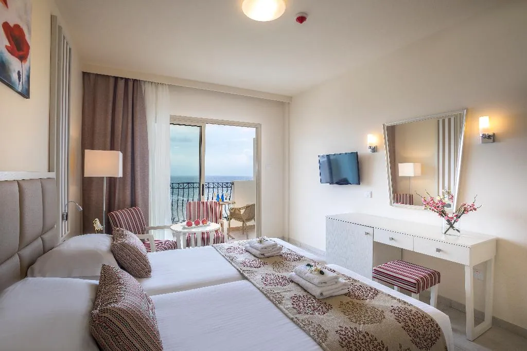 Double or Twin SUPERIOR SEA VIEW Room, Aquamare Beach Hotel & Spa, Cyprus