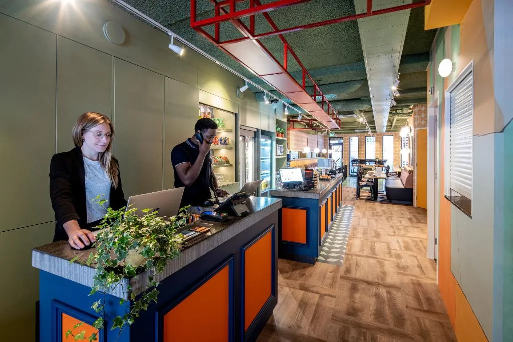 Lobby, Tourist Inn Budget Hotel, Amsterdam