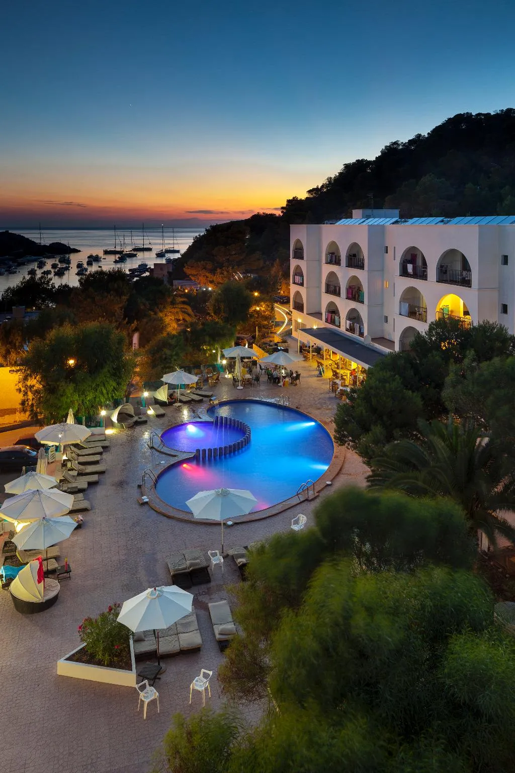 General view, Puerto Cala Vadella, Ibiza