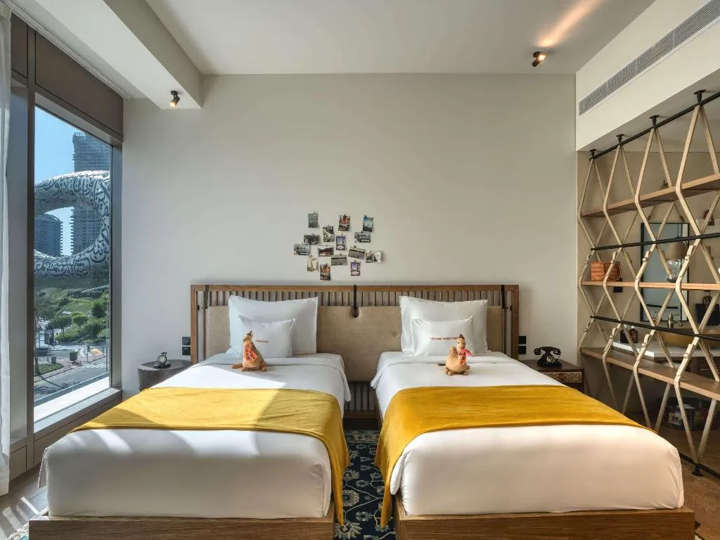 TWIN WITH VIEWS Room, 25hours Hotel Dubai One Central, Dubai