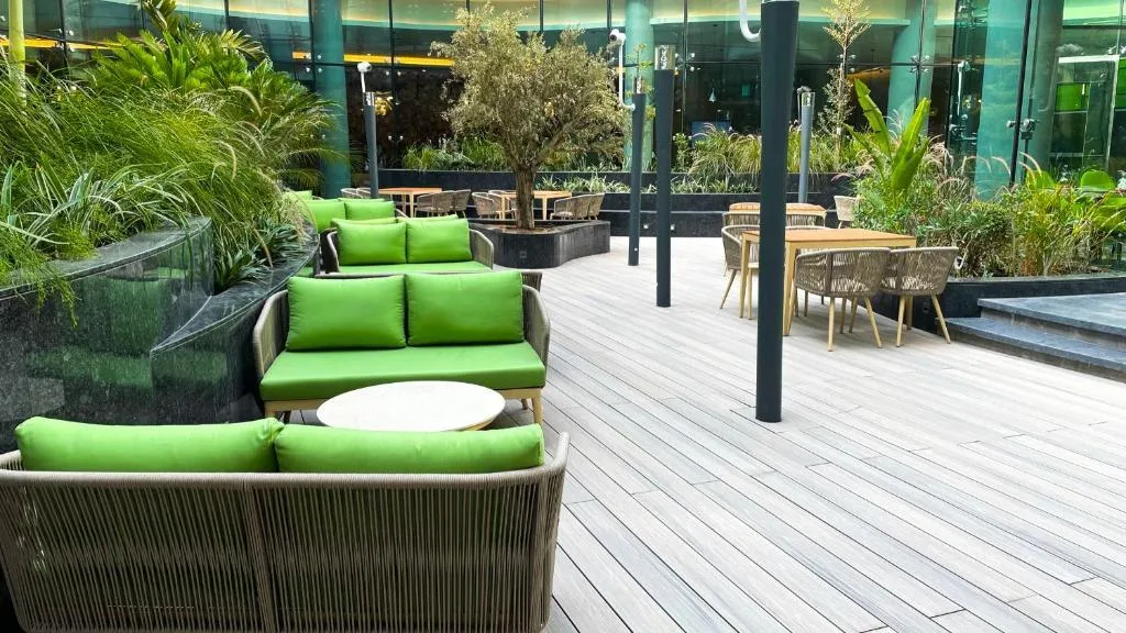 Terrace, Al Khoory Sky Garden Hotel, Dubai