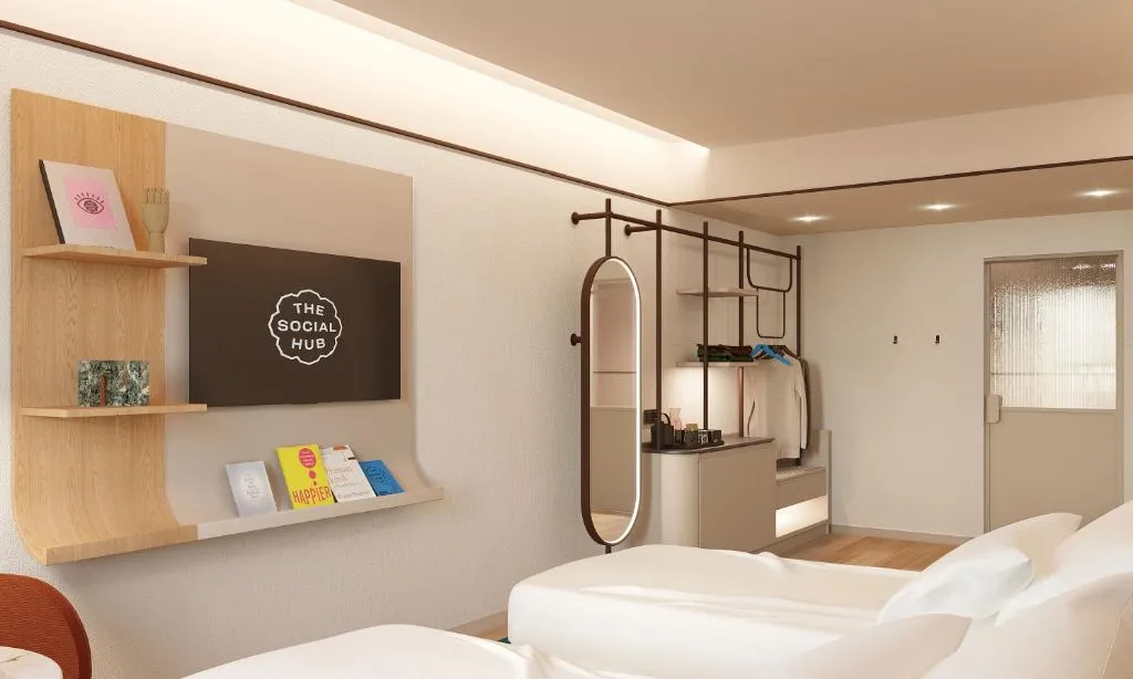 TWIN DELUXE Room, The Social Hub Amsterdam City, Amsterdam