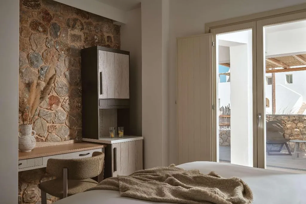 DOUBLE GUEST ROOM QUEEN BED Room, Sea Breeze Santorini Beach Resort, Curio Collectio, Santorini