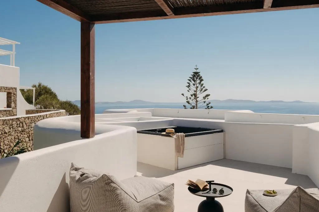 JUNIOR SUITE SEA VIEW Room, Bard De Sol, Mykonos