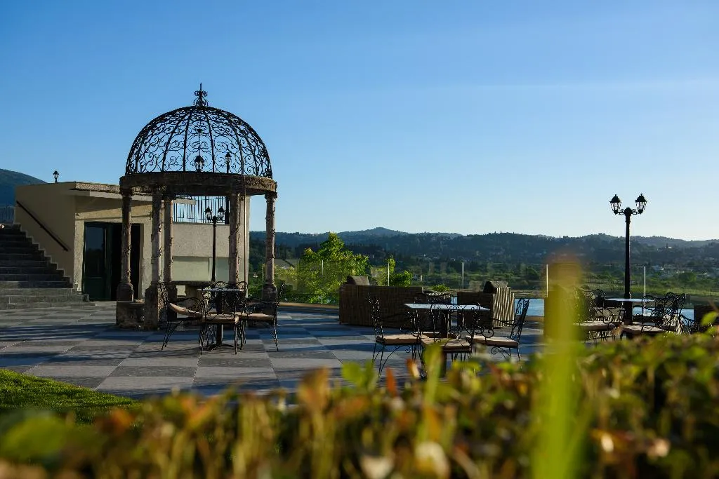 Terrace, The Royal Grand Hotel, Corfu