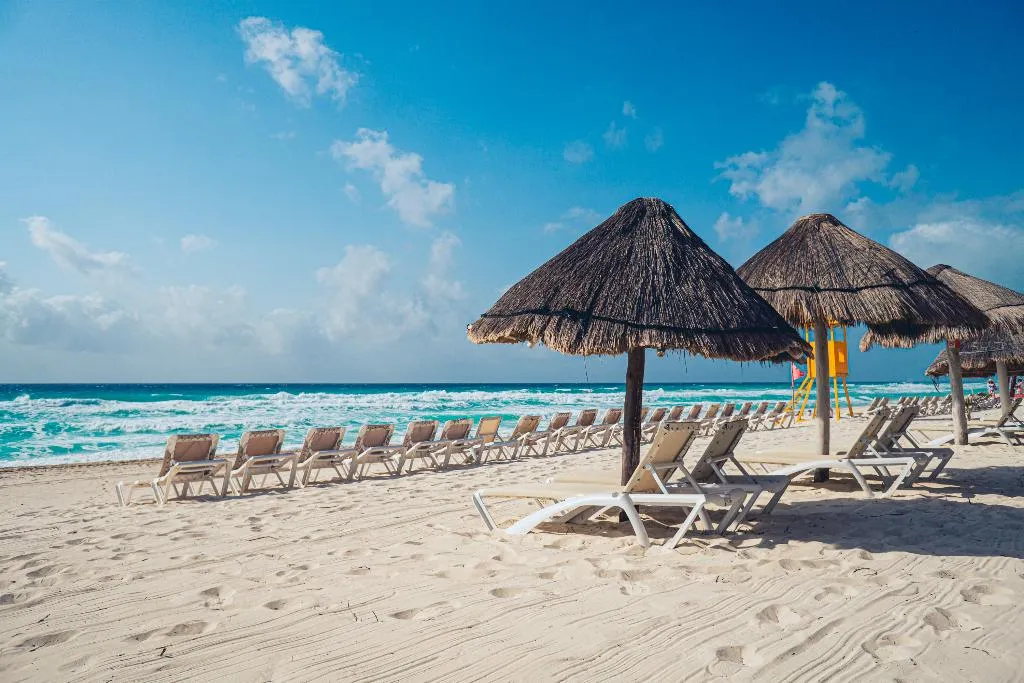 Beach, Flamingo Cancun All Inclusive, Cancun Area
