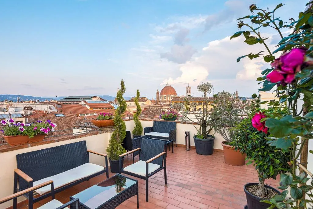 Terrace, Annabella Hotel Roof Terrace, Florence