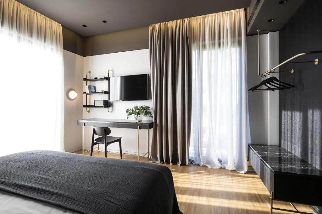 DOUBLE DELUXE CITY VIEW KING BED Room, The Modernist Athens, Athens
