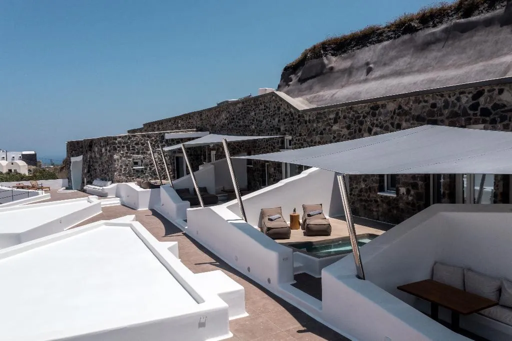 General view, Victoria Caves, Santorini
