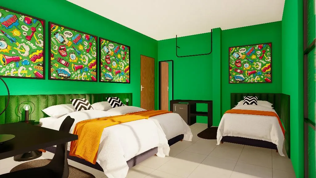 TRIPLE WITH TERRACE Room, Casual Pop Art Benidorm, Costa Blanca