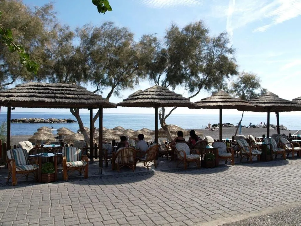 General view, Levante Beach, Santorini