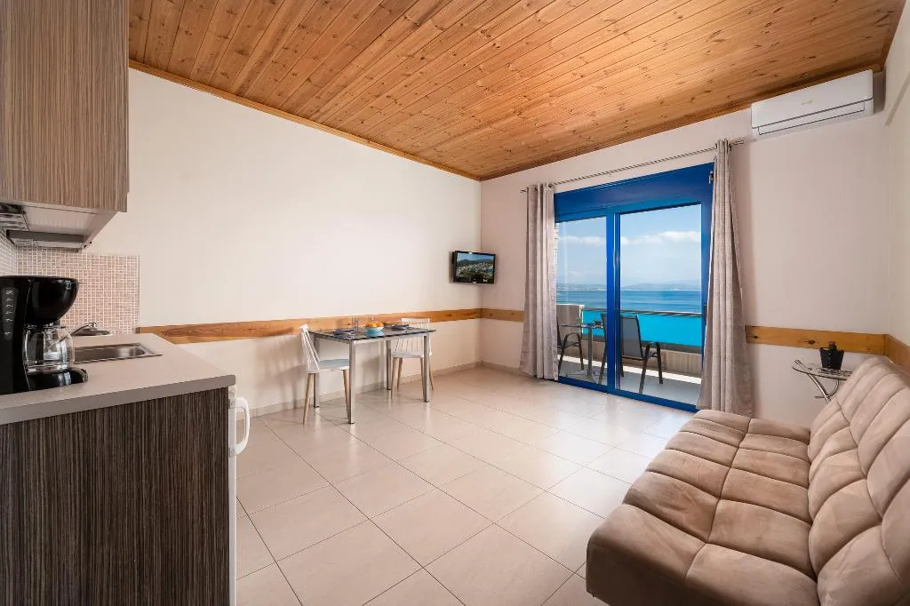 JUNIOR SUITE SIDE SEA VIEW Room, Minos Boutique Hotel Agia Galini, Crete