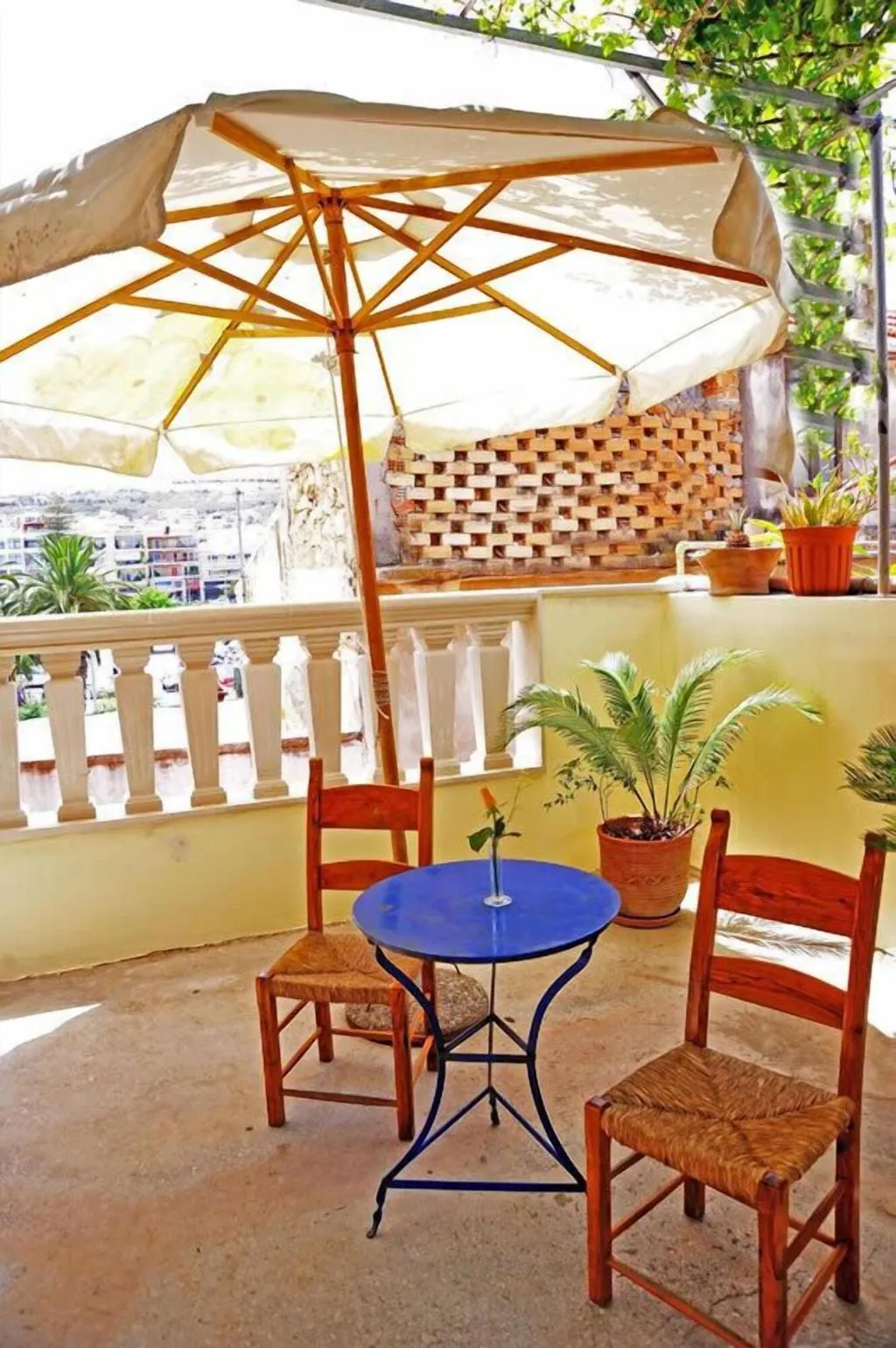Terrace, Byzantine Hotel, Crete