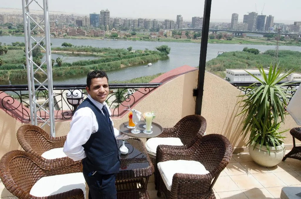 Terrace, Swiss Inn Nile, Cairo