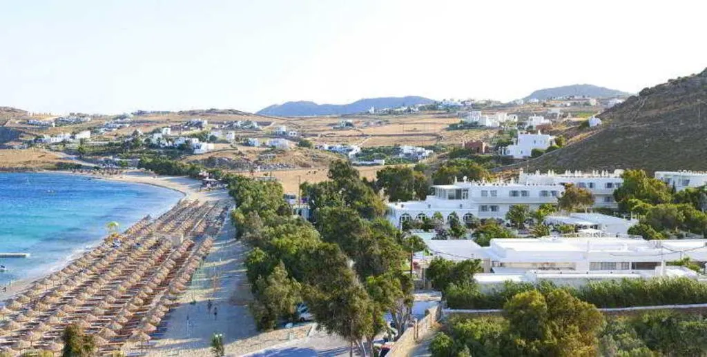 General view, Aphrodite Beach, Mykonos