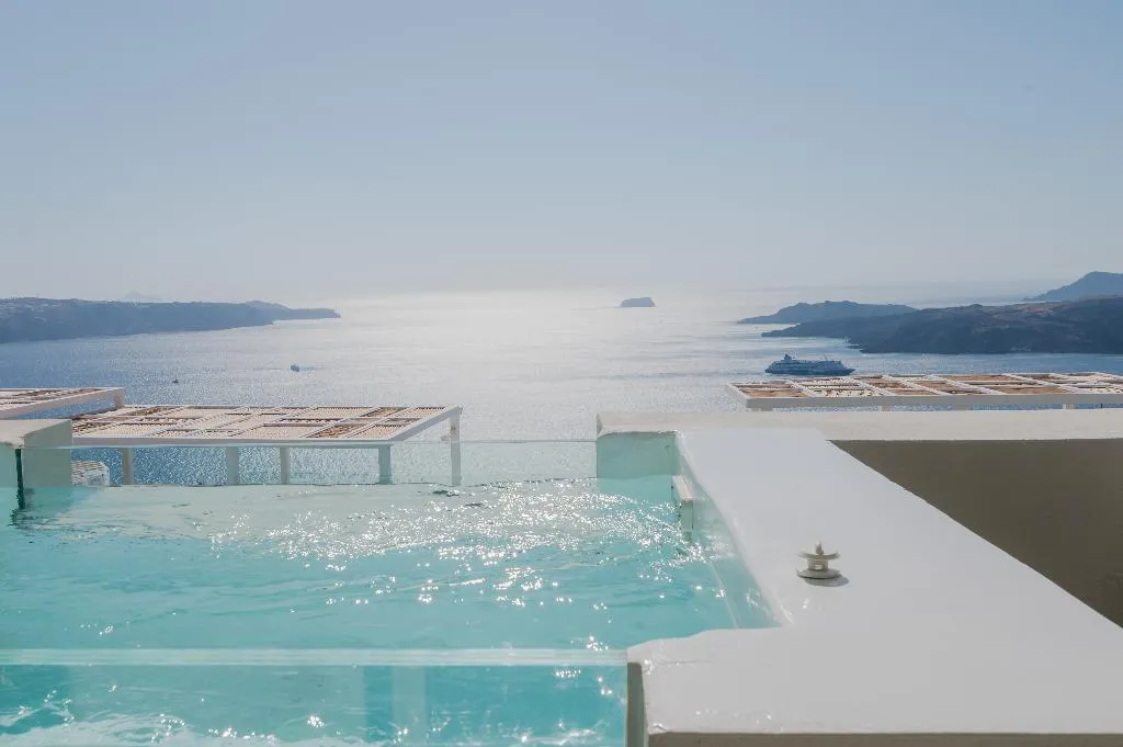 TRIPLE DELUXE SEA VIEW WITH BALCONY Room, Apeiron Blue Santorini - Apeiron Hotels, Santorini