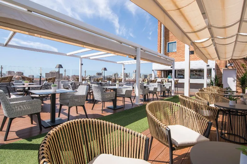 Terrace, Salles Hotel Malaga Centro, Costa Del Sol