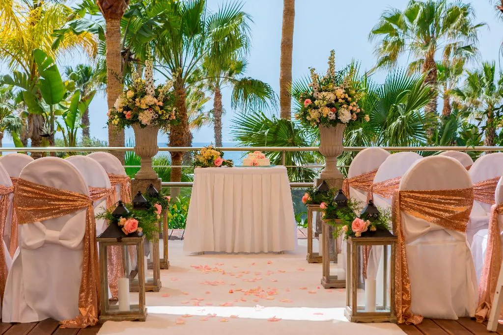Terrace, Aquamare Beach Hotel & Spa, Cyprus