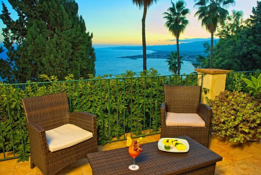Terrace, Villa Belvedere, Taormina