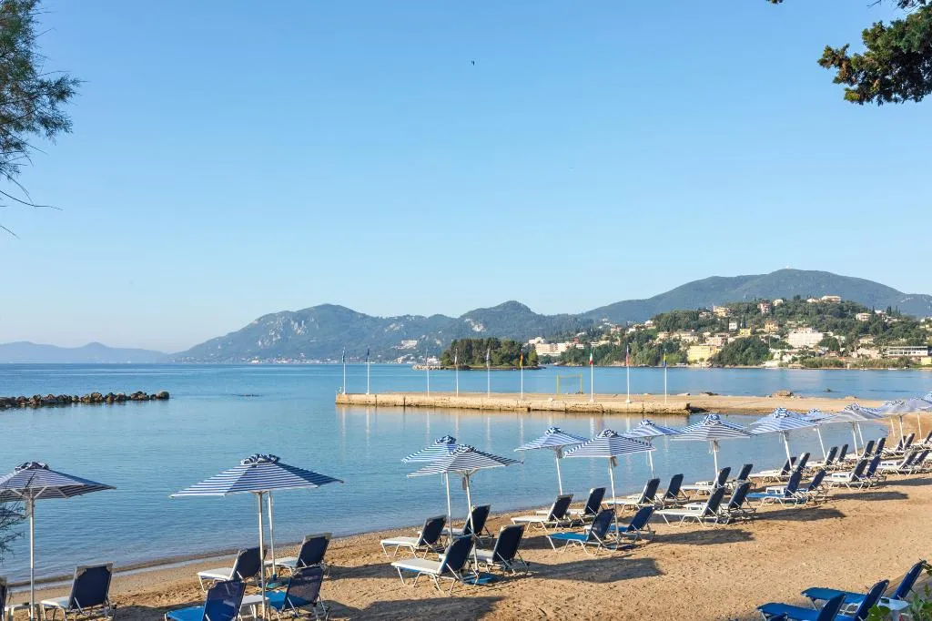 Beach, The Royal Grand Hotel, Corfu