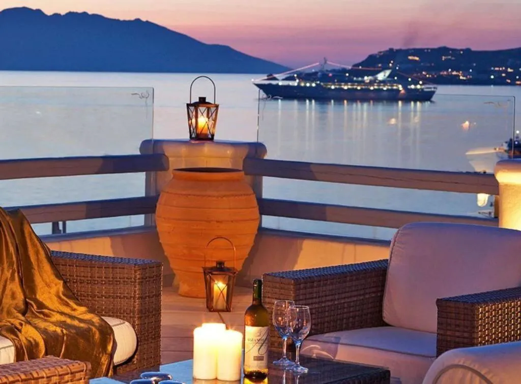 General view, Grand Beach, Mykonos