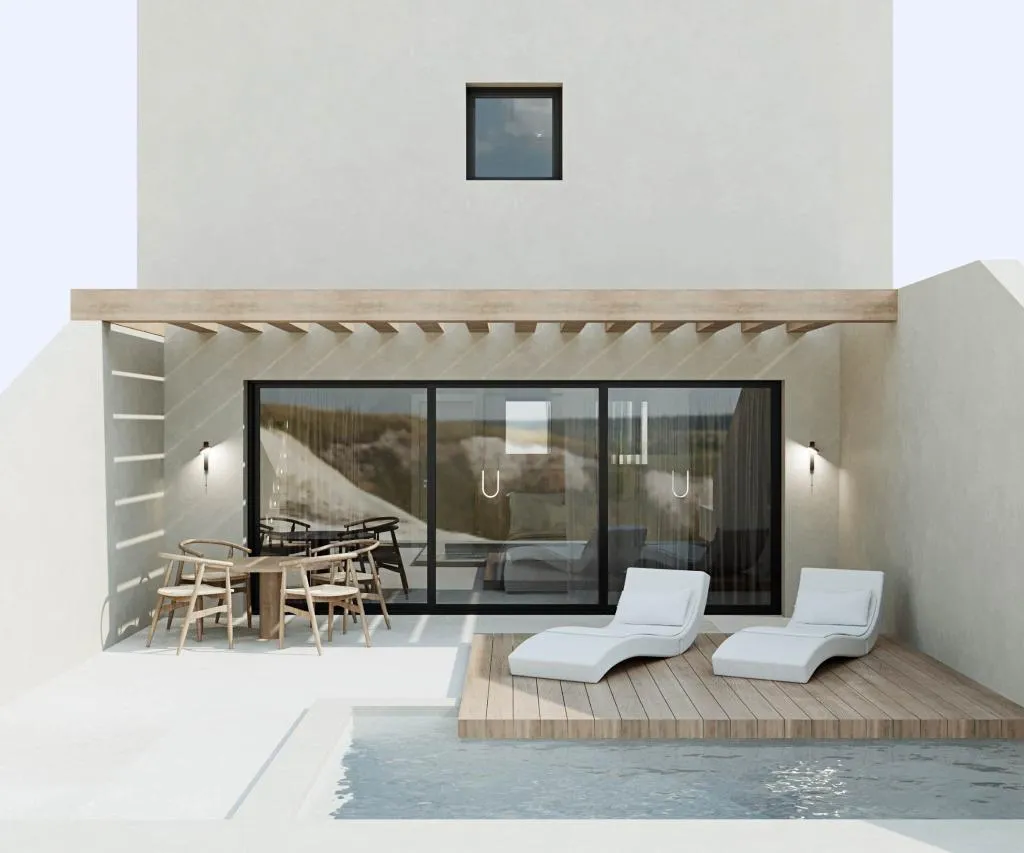 FAMILY ROOM TWO BEDROOMS TWO BATHROOMS Room, Pnoe Luxury Suites, Santorini