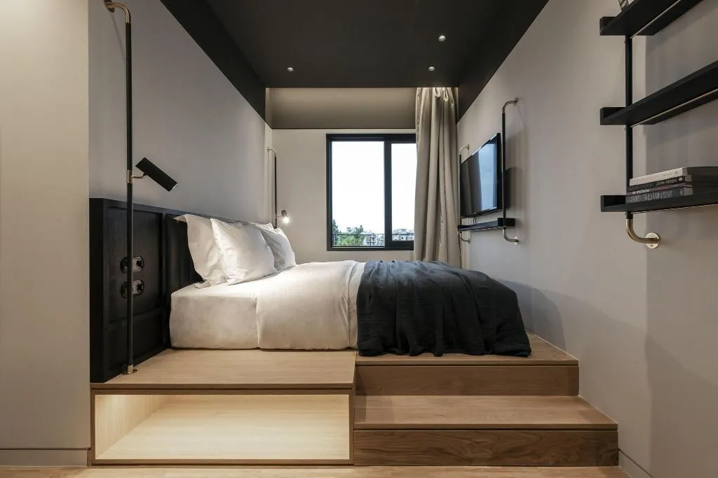 DOUBLE QUEEN SIZE BED Room, The Modernist Athens, Athens