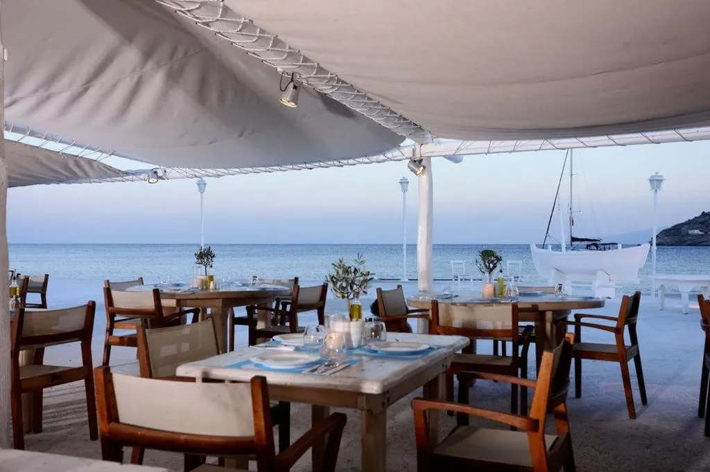 Restaurant, Aphrodite Beach, Mykonos