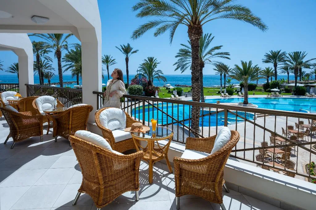 Terrace, Constantinou Bros Athena Beach Hotel, Cyprus
