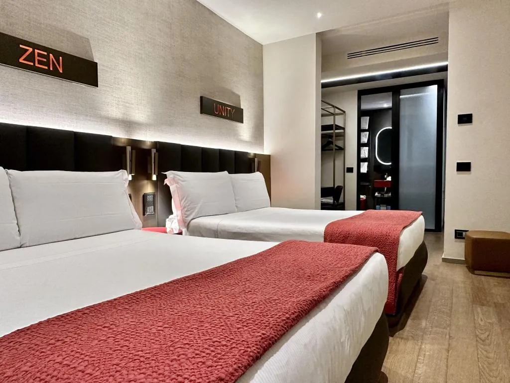 FAMILY ROOM TWO DOUBLE BEDS Room, The Market Urban Hotel, Florence