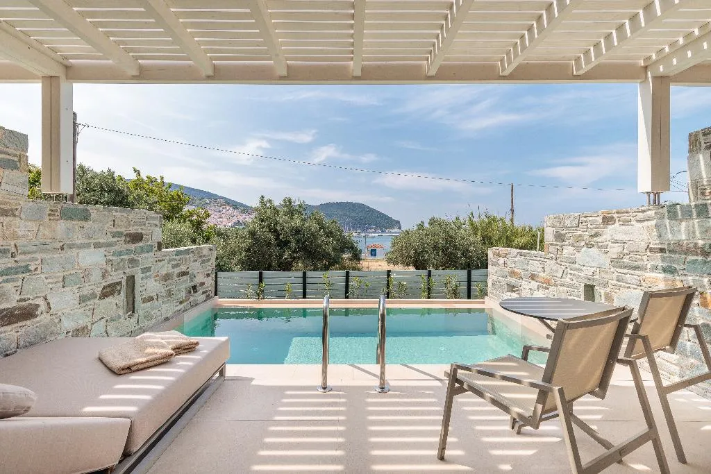 Room SEA VIEW WITH PRIVATE POOL Room, Minnŏ Boutique Hotel & Spa, Skiathos