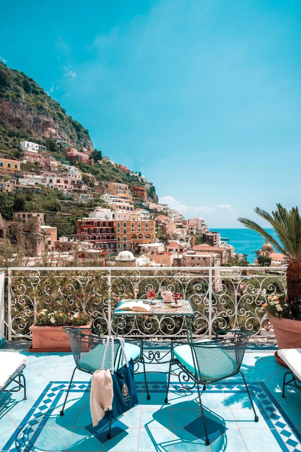 Terrace, Hotel Royal Prisco, Naples