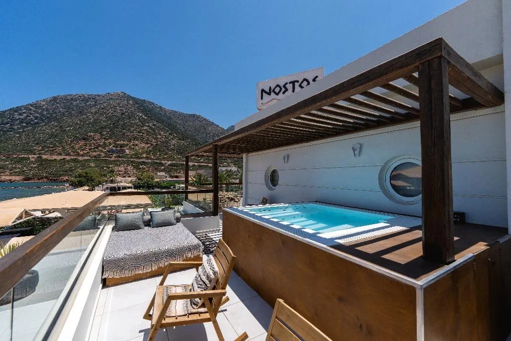 JUNIOR SUITE SEA VIEW Room, Nostos Beach Boutique Hotel, Crete