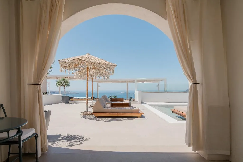 DOUBLE SEA VIEW WITH BALCONY Room, Apeiron Blue Santorini - Apeiron Hotels, Santorini