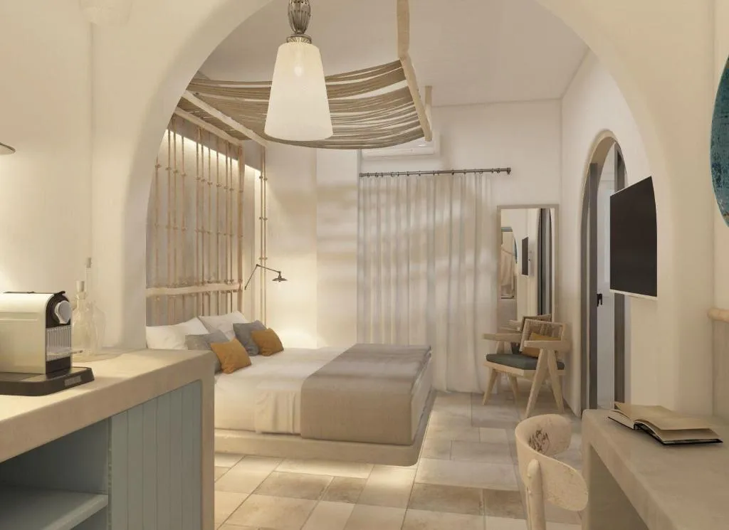 Room, Makris Beach Hotel, Santorini