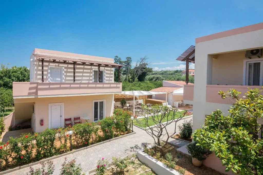Terrace, Dimitra & Evdokia Hotel, Crete