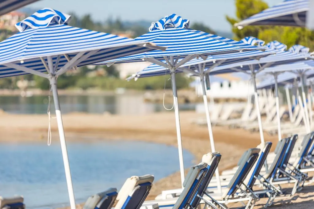 Beach, The Royal Grand Hotel, Corfu