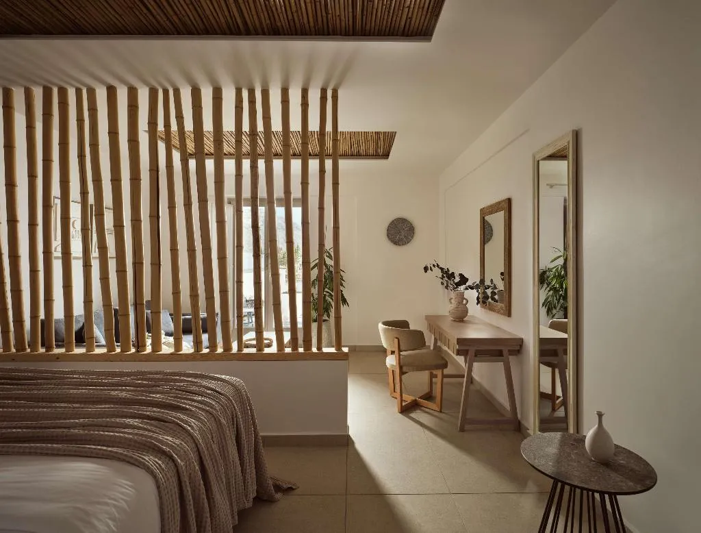 JUNIOR SUITE KING SIZE BED Room, Sea Breeze Santorini Beach Resort, Curio Collectio, Santorini