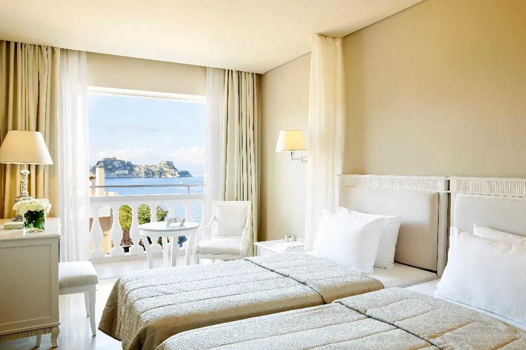 Double or Twin SEA VIEW Room, Mon Repos Palace,Hotel, Corfu