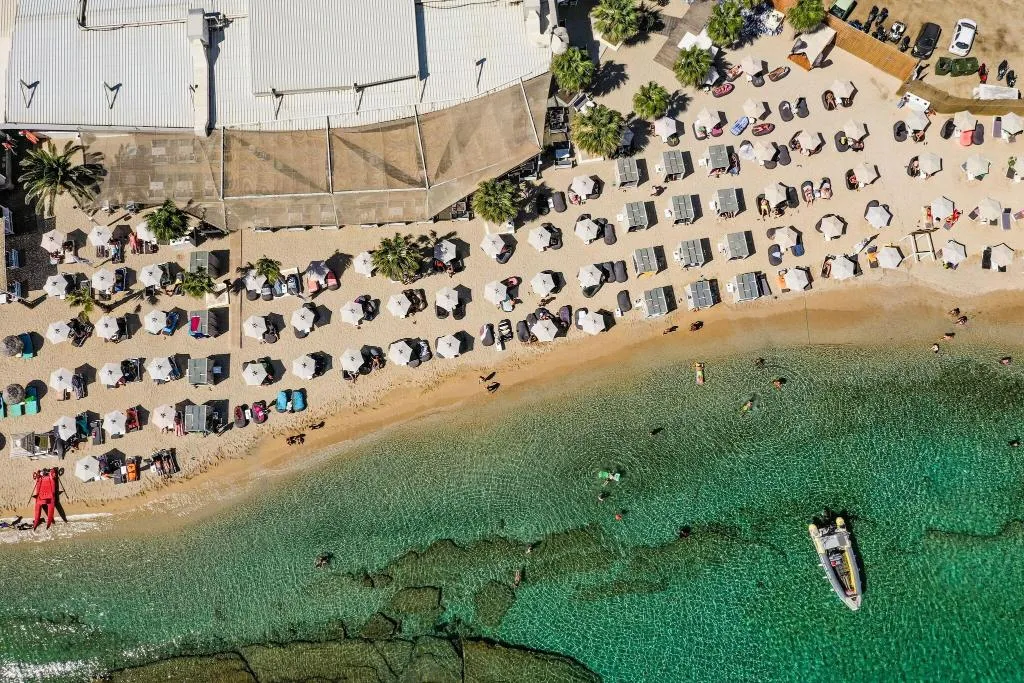 Beach, Tropicana Hotel, Mykonos