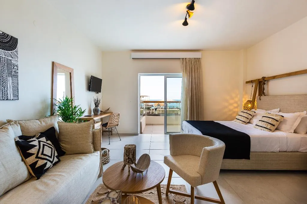 Double or Twin SEA VIEW Room, Nostos Beach Boutique Hotel, Crete