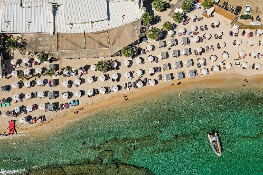 Beach, Tropicana Hotel, Mykonos