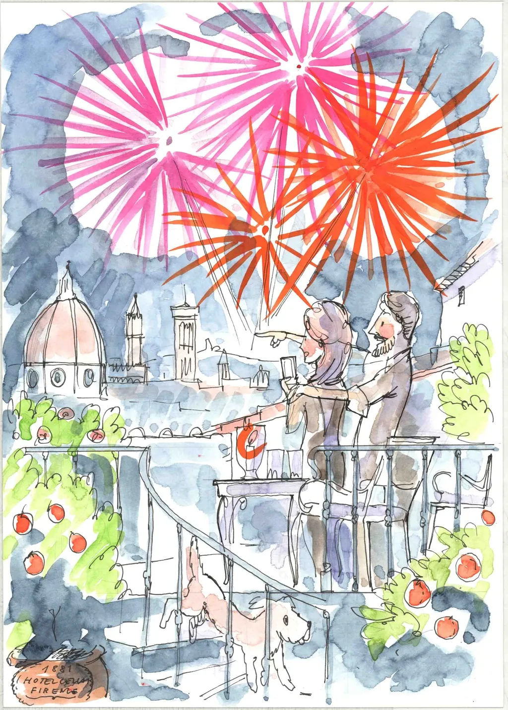 Terrace, Cellai Boutique Hotel, Florence