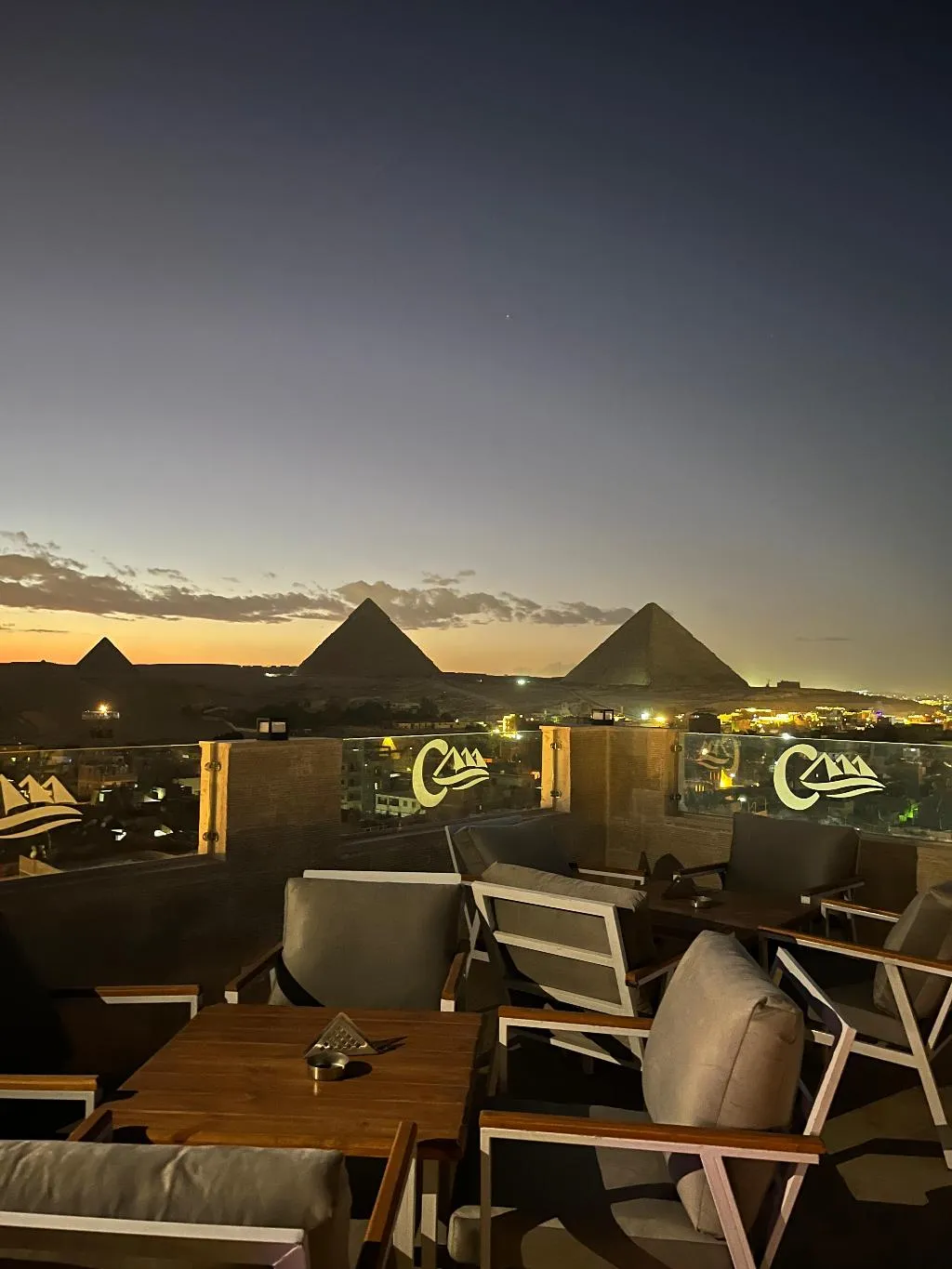 Terrace, The Nomad Pyramids Boutique Hotel, Cairo