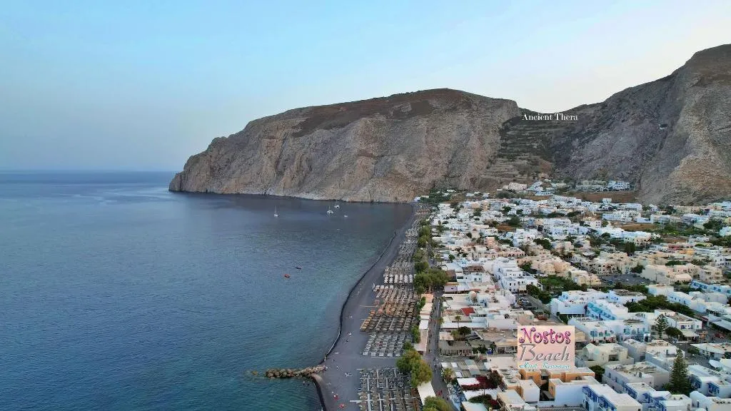 General view, Nostos Beach, Santorini