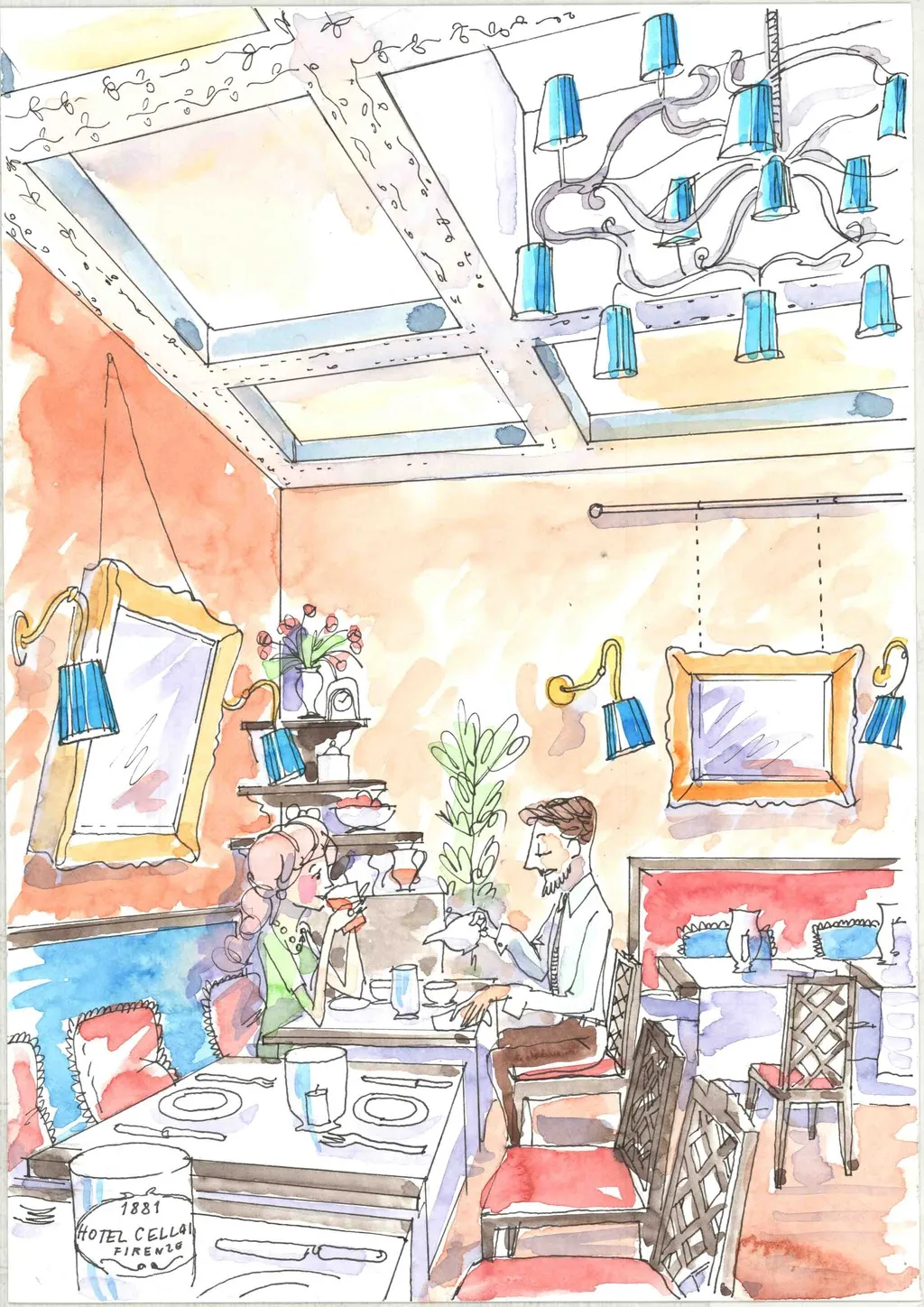 Restaurant, Cellai Boutique Hotel, Florence