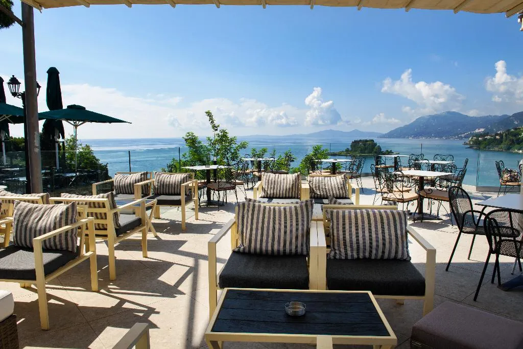 Terrace, The Royal Grand Hotel, Corfu