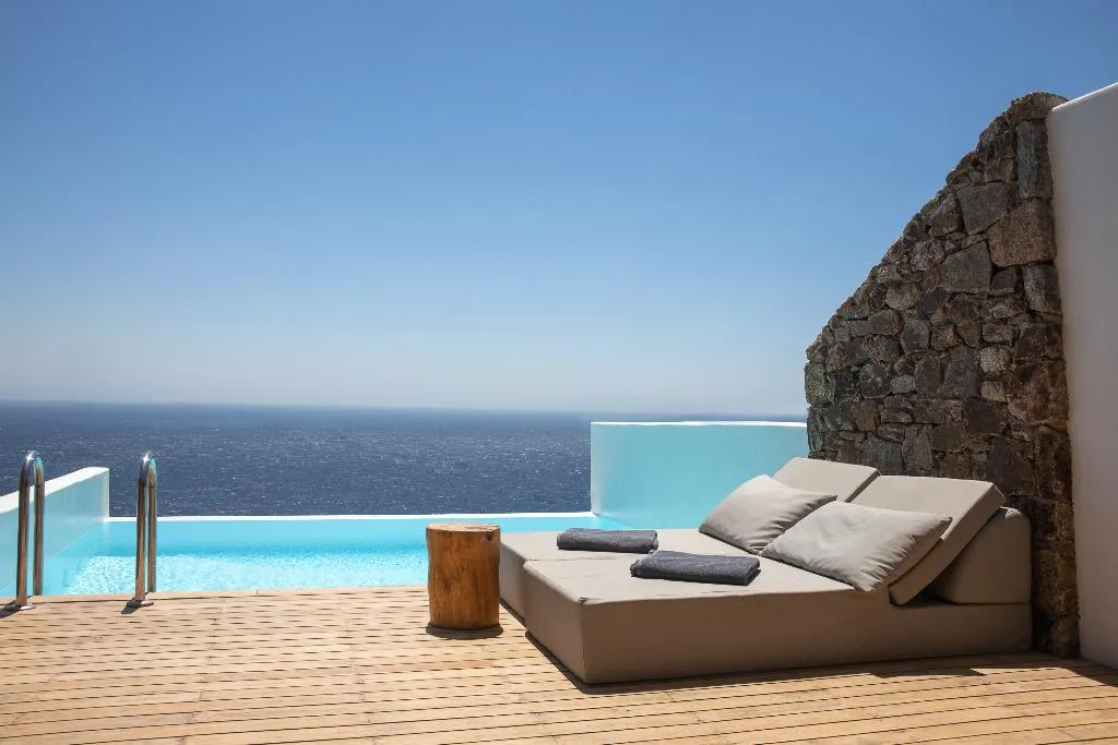 JUNIOR SUITE WITH PRIVATE POOL Room, Alissachni Mykonos, Mykonos