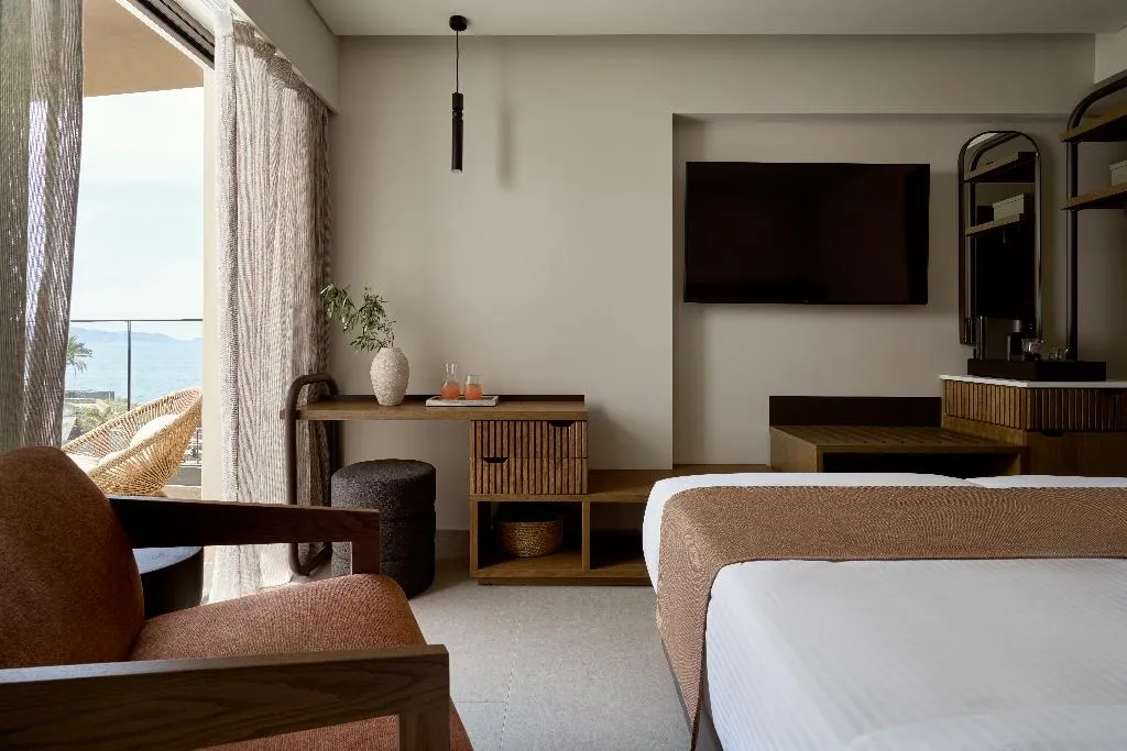 Double or Twin CLASSIC SEA VIEW Room, Rocca A Mare Heraklion - Handwritten Collection, Crete