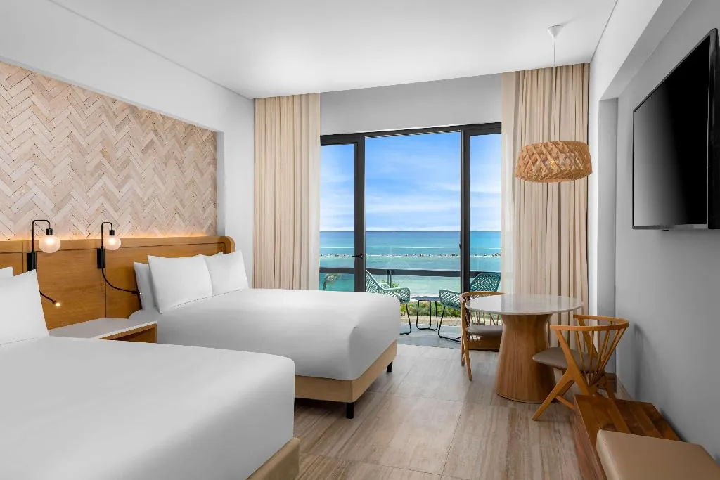 FAMILY ROOM OCEAN VIEW TWO QUEEN BEDS Room, Hilton Tulum Riviera Maya All-Inclusive Resort, Cancun Area